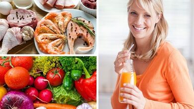 Corrección nutricional en el tratamiento de las venas varicosas en las piernas.